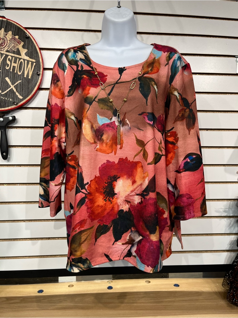 Alfred Dunner top with necklace size XL - Picture 2 of 9
